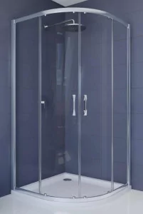 Huppe ENA 2.0 Kabina półokrągła, drzwi suwane 90x90x190, promień 55, 140604069322 - Kabiny prysznicowe - miniaturka - grafika 1