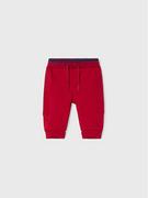Spodnie i spodenki dla dziewczynek - Mayoral Spodnie dresowe 719 Czerwony Regular Fit - miniaturka - grafika 1