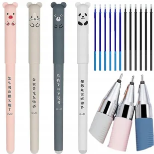 4 X Długopis Zmazywalny Cienkopis Ścieralny Wkłady Ścieralne 12 Sztuk - Cienkopisy 4 X Długopis Zmazywalny Cienkopis Ścieralny Wkłady Ścieralne 12 Sztuk - Cienkopisy - miniaturka - grafika 1