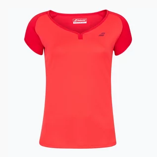 Koszulki sportowe damskie - BABOLAT Koszulka damska BABOLAT Play Cap Sleeve czerwona 3WP1011 - grafika 1