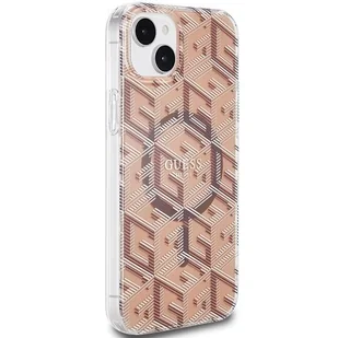 Etui Guess GUHMP15SHGCUSTGW Apple iPhone 15 / 14 hardcase IML GCube MagSafe brązowy/brown - Etui i futerały do telefonów Etui Guess GUHMP15SHGCUSTGW Apple iPhone 15 / 14 hardcase IML GCube MagSafe brązowy/brown - Etui i futerały do telefonów - miniaturka - grafika 5