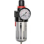 Narzędzia wulkanizacyjne - YATO Reduktor z filtrem i manometrem 1/2 YT-2383 - miniaturka - grafika 1