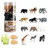 Lalki dla dziewczynek - Zestaw Figurki Dzikie Zwierzęta 16 Szt. - Wersja 2 Lumarko! - miniaturka - grafika 1