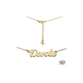 Naszyjniki - Naszyjnik srebrny Ag 925 złocony imię Dorota DOROTA/CEL/Z - miniaturka - grafika 1