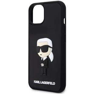 Karl Lagerfeld KLHCP14M3DRKINK iPhone 14 Plus 6.7" czarny/black hardcase Rubber Ikonik 3D - Etui i futerały do telefonów - miniaturka - grafika 6
