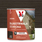 Lakiery do drewna - Lazura 10 lat ochrony Antracyt satynowy 0.75 l V33 - miniaturka - grafika 1