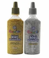 Kleje biurowe - Klej brokatowy złoty i srebrny 35 ml Astra 63132195 - miniaturka - grafika 1