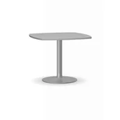 Stoły i stoliki do biura - Stolik konferencyjny Zeus II, szara noga, blat szary - miniaturka - grafika 1
