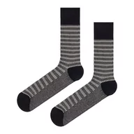 Skarpetki męskie - Skarpety garniturowe szare we wzory EM 28 - EM Men's Accessories - miniaturka - grafika 1