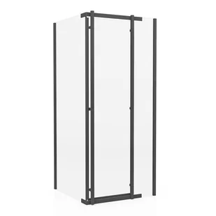 Kabina prysznicowa Titanium Open 80x80 cm czarna Durasan - Kabiny prysznicowe Kabina prysznicowa Titanium Open 80x80 cm czarna Durasan - Kabiny prysznicowe - miniaturka - grafika 1
