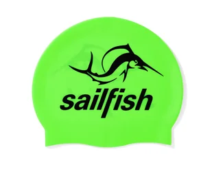 Sailfish Czepek Pływacki Silikonowy Neon Green - Pływanie - miniaturka - grafika 1