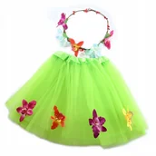 Stroje karnawałowe - STRÓJ PANI WIOSNA PRZEBRANIE SPÓDNICZKA WIANEK KWIATOWY - miniaturka - grafika 1