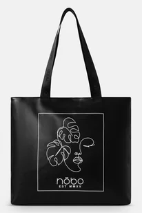 Shopperka Nobo z metalicznym wykończeniem czarna - Torebki damskie - miniaturka - grafika 1