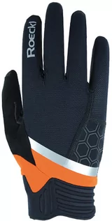 Rękawiczki rowerowe - Roeckl Roeckl Morgex Gloves, black/orange 9 2021 Rękawiczki MTB 3104-856-003-9 - grafika 1