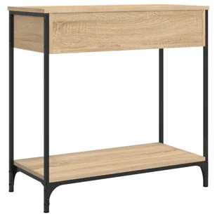 Stolik konsolowy, dąb sonoma, 75x34,5x75 cm Lumarko! - Konsole i sekretarzyki - miniaturka - grafika 9