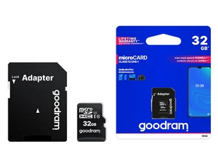 GOODRAM MicroSD 32GB, Class 10 UHS-I + adapter. - Nośniki danych - miniaturka - grafika 2