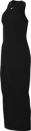 Sukienki - Nike Damska sukienka Sportswear Chll KNT Rib Midi DRS, Black/Black, FN3679-010, M - miniaturka - grafika 1