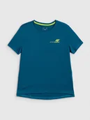 Koszulki rowerowe - 4F Koszulka rowerowa damska - turkusowa XS - miniaturka - grafika 1