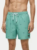 Kąpielówki męskie - Quiksilver Szorty kąpielowe Stretch Printed Volley 16 EQYJV04217 Błękitny Regular Fit - miniaturka - grafika 1