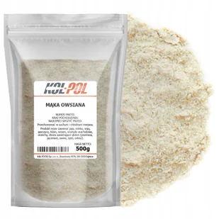 MĄKA OWSIANA 500g Pełnoziarnista mąka z owsa naturalna jakość Kol-Pol - Mąka - miniaturka - grafika 1