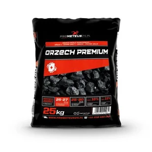 Węgiel Orzech Premium 25 kg PROMETEUS24 - Materiały opałowe - miniaturka - grafika 1