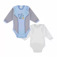 Body dla niemowląt - Chłopięcy dwupak body z długim rękawem, Tup Tup - miniaturka - grafika 1