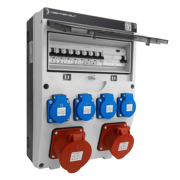 Rozdzielnica budowlana 32A/16A 4x230V zabezpieczona skrzynka elektryczna
