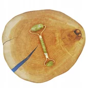 Masażery - MASAŻER JADEITOWY DO TWARZY ROLLER WAŁEJ Z JADEITU - miniaturka - grafika 1