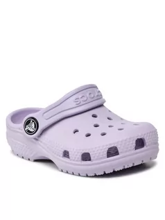 Buty dla dziewczynek - Crocs Klapki Classic Clog T 206990 Fioletowy - grafika 1