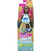 Lalki dla dziewczynek - Mattel lalka ciemne włosy Barbie Loves the Ocean # z wartością produktów powyżej 89zł! - miniaturka - grafika 1