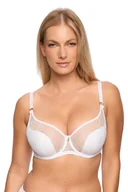 Biustonosze - Biustonosz z koronką Semi-Soft Sabina 1301 półusztywniany biały 80C - miniaturka - grafika 1
