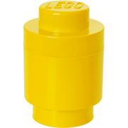 Pojemniki na zabawki - Lego Pojemnik Okrągły 1 Żółty - miniaturka - grafika 1