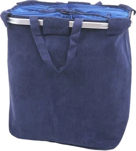 Kosz na pranie HWC-C34, kosz na pranie Kosz na pranie ze sznurkiem, 2 komory Uchwyt 54x52x32cm 89l ~ sznurek niebieski - Kosze na bieliznę - miniaturka - grafika 1
