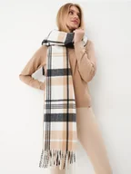 Apaszki i szaliki damskie - Mohito - Szalik w kratę - wielobarwny - miniaturka - grafika 1