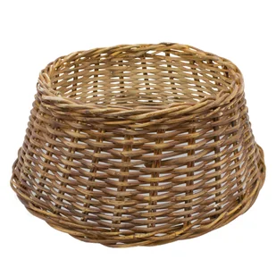 Rattanowy pokrowiec na choinkę z wierzby 60 cm - brązowy - pokrowiec na stojak choinkowy - pokrowiec na choinkę Obroża choinkowa Spódnica choinkowa - Stojaki choinkowe - miniaturka - grafika 1