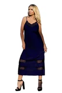 Piżamy damskie - HALKA APRIL SATYNA GRANAT - D Karen - miniaturka - grafika 1