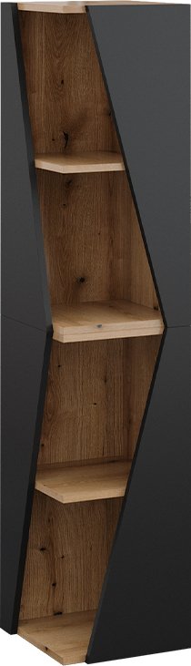 Vicco Szafka łazienkowa Benno, 31.6 x 70.5 cm z 3 półkami, Antracyt/Dąb