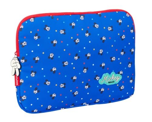 Safta MICKEY MOUSE GOOD DAY - torba na laptopa 15,6 cala, plecak, idealny dla dzieci w różnym wieku, wygodny i wszechstronny, jakość i wytrzymałość, 39,5 x 3,5 x 27,5 cm, Niebieski, M, Casual