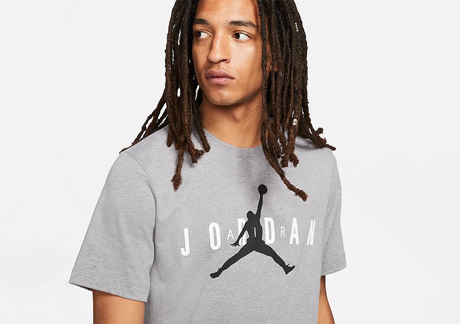 Nike Air Jordan Wordmark Tee Carbon Heather