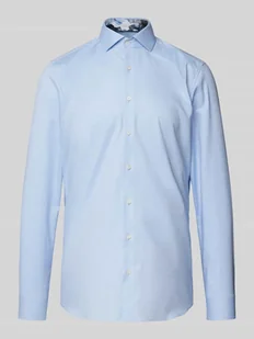 Koszula biznesowa o kroju slim fit z listwą guzikową - Koszule męskie - miniaturka - grafika 1