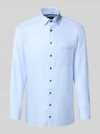 Koszule męskie - Koszula biznesowa o kroju slim fit z czystej bawełny - miniaturka - grafika 1