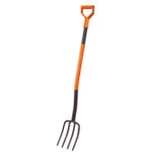 Łopaty i widły - Widły ogrodowe trzonek metalowy profil 125 cm ERMET - miniaturka - grafika 1