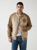 Kurtki męskie - Guess Kurtka przejściowa 178778 Brązowy Classic Fit - miniaturka - grafika 1