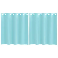 Zasłony - vidaXL Zasłony woalowe z przelotkami 2 szt. Turkusowe - miniaturka - grafika 1