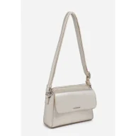 Torebki damskie - Torebka Damska Listonoszka LUIGISANTO na Ramię Złota Skróra Ekologiczna - miniaturka - grafika 1