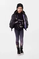 Spodnie i spodenki dla dziewczynek - Dkny legginsy dziecięce kolor czarny wzorzyste - DKNY - miniaturka - grafika 1