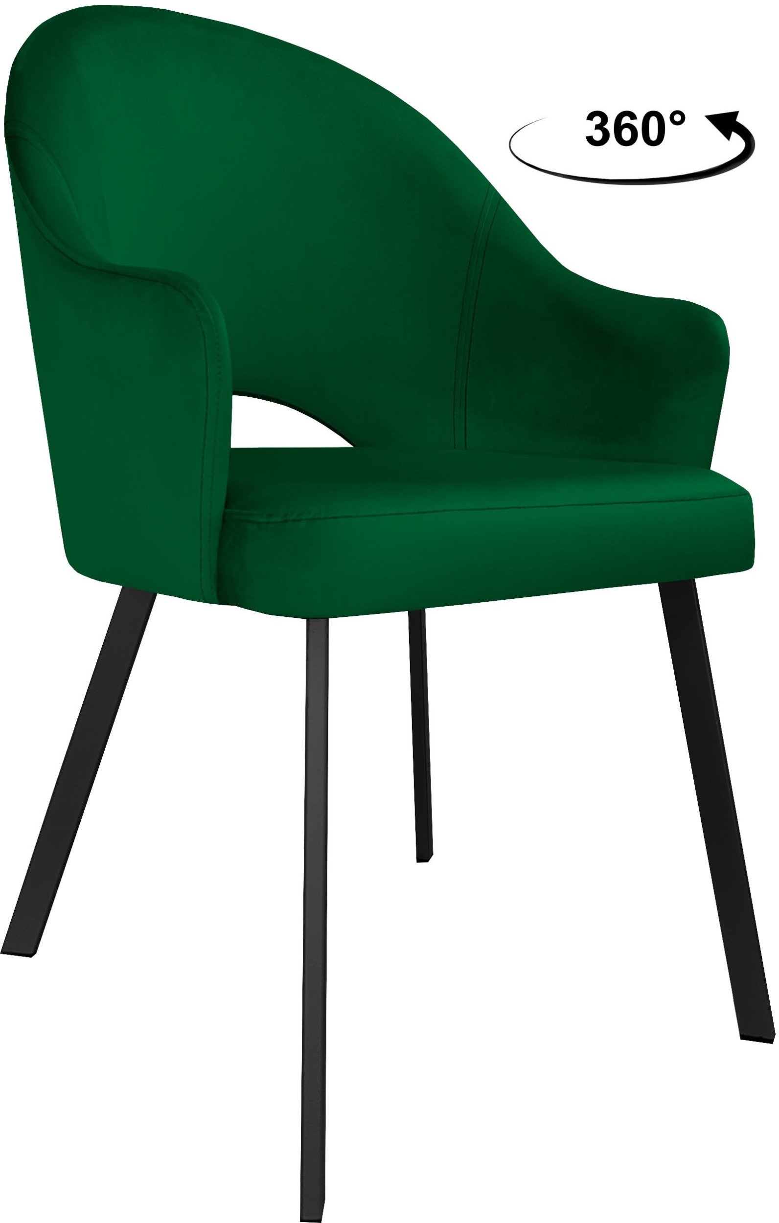 Krzesło obrotowe Velvet podstawa Profil czarna MG25