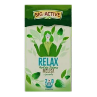 Herbata - Big-Active Big-Active Relax Herbata zielona melisa z lawendą 30 g (20 x 1,5 g) - miniaturka - grafika 1