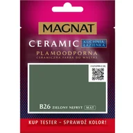 Farby wewnętrzne - MAGNAT Farba ceramiczna KitchenBathroom tester zielony nefryt B26 30 ml - miniaturka - grafika 1