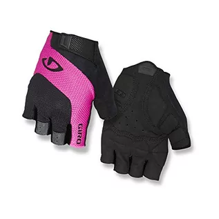 Rękawiczki - Giro Damskie rękawiczki rowerowe Tessa żelowe, czarne/różowe, M - grafika 1